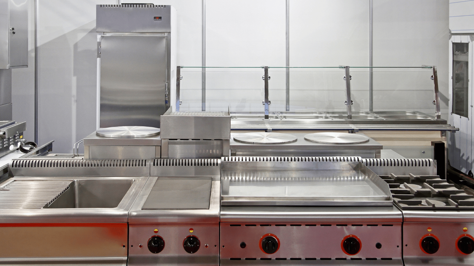 ventless kitchen equipment in a commercial restaurant kitchen